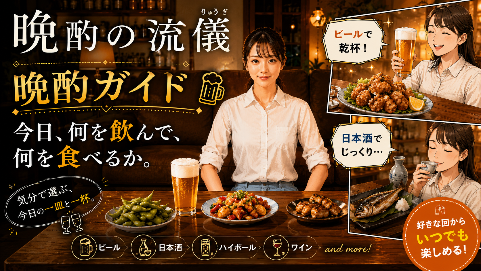 『晩酌の流儀』晩酌ガイド｜全シーズンの料理・メニューを話数別に紹介
